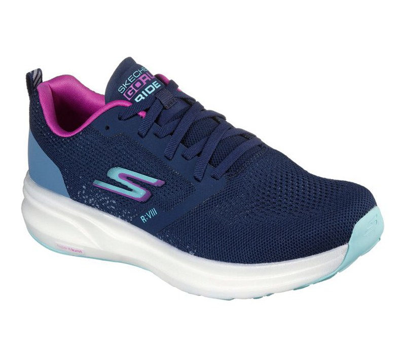 Skechers Gorun Ride 8 Hyper - Womens Running Shoes Navy/Multicolor [AU-FJ4706]